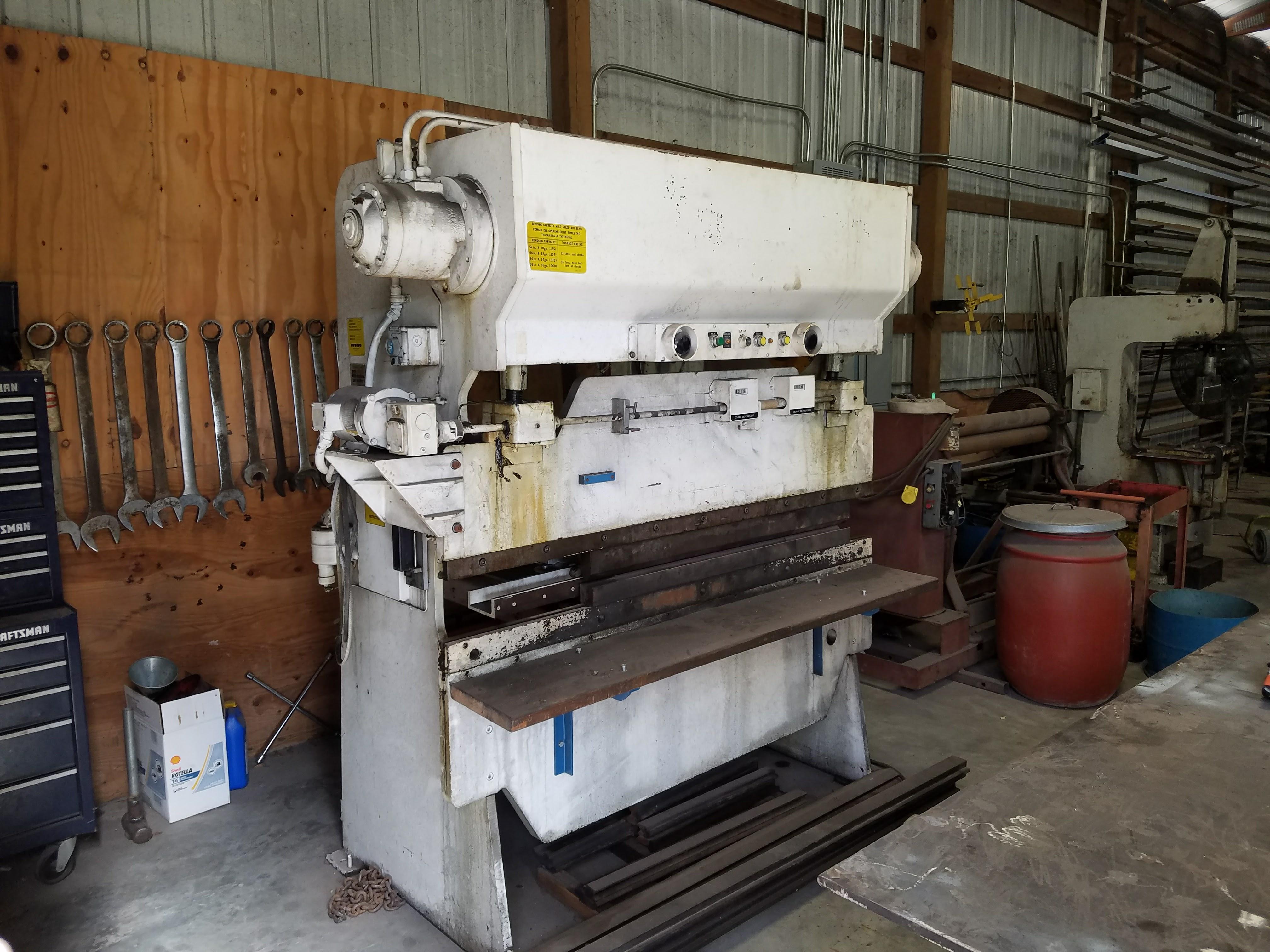 タム Wysong H-3572 Hydro-Mechanical Press Brake (#1866)